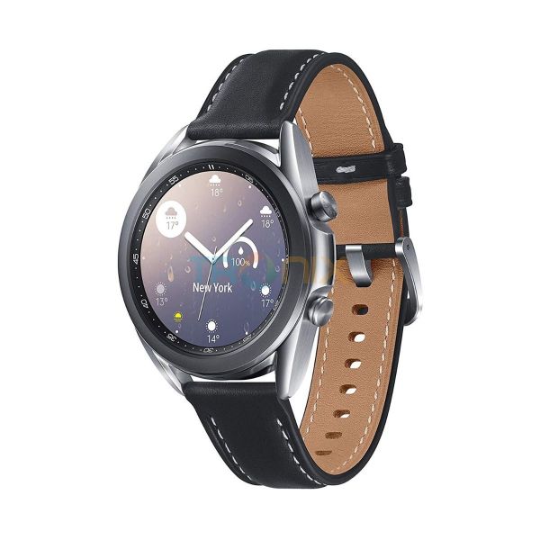 Samsung Galaxy Watch3 41mm Sm R850 Smartwatch Silver Black Leather